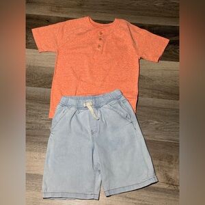 Garanimals Light Blue Denim Shorts Set